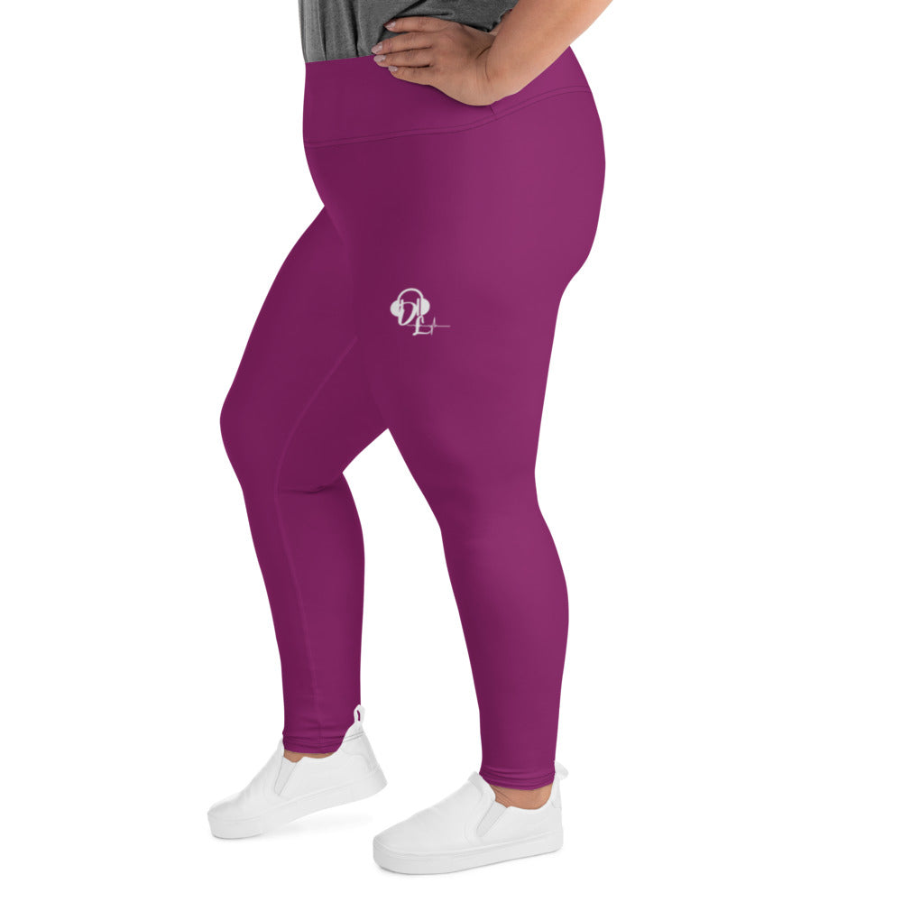 Fuchsia Plus Size Leggings