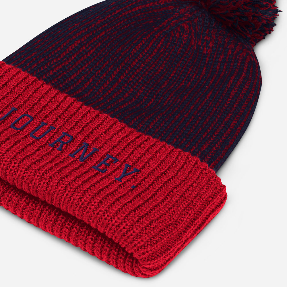 Journey Pom-Pom Navy/Red